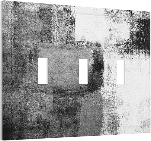 Miniatura 32 de Placa Decorativa de Pared Beige Boho de Mediados de Siglo Sol Abstracto 1-Gang Retro Años 70 Arte Geométrico Moderno con Arco Eléctrico Interruptor