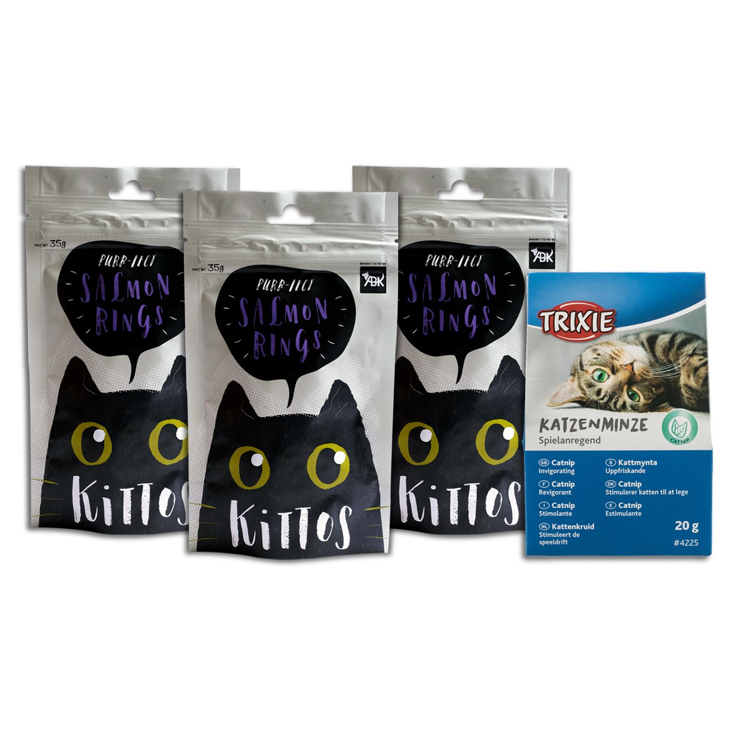Combo of 1 Pack of Premium Natural Catnip, Stimulate Playful Behavior - 20 g and 3 Pack of Kittos Salmon Rings Cat Treats, 35 g – Suitable All Cat Breeds (B09Z34DFZ2) Amazon Price History, Amazon Price Tracker