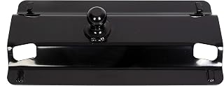 ECOTRIC Universal Fifth Wheel Gooseneck Hitch Adapter Plate for Pickup Truck Bed Standard 5th Fifth Wheel Rails 25,000 lbs 2-5/16-Inch Ball
