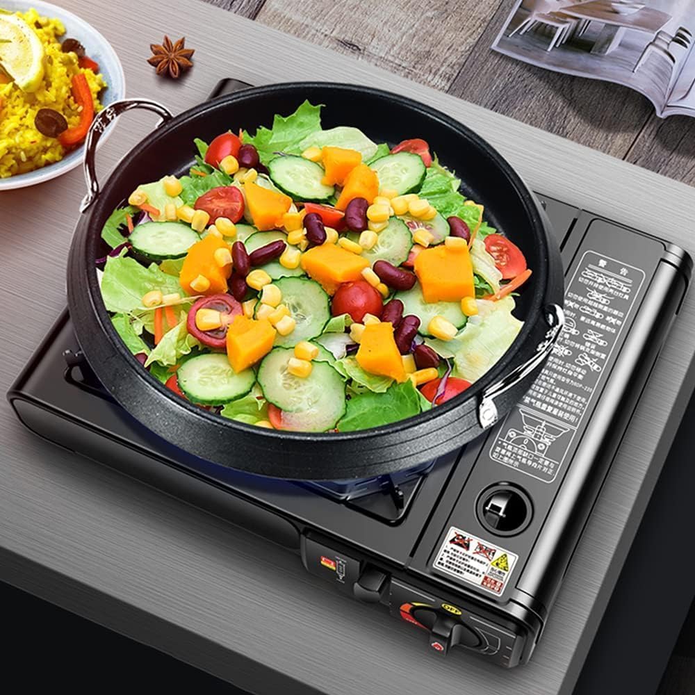 FYSHOP | HORNILLO PORTATIL | COCINA PORTATIL | DE 1 FUEGO | IDEAL PARA CAMPING | HORNILLO SIN MALETIN (HORNILLO + 4 GAS)