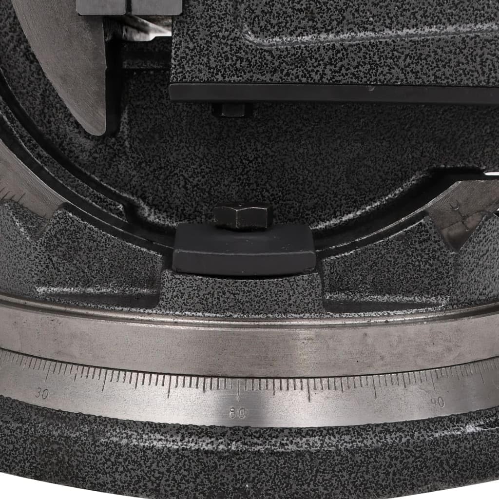 2-Achsen-Schraubstock 160 mm Kippbar aus Gusseisen mit Schwenk- und Drehfunktion, Höhenverstellbar, für Werkstatt, Metall- und Holzbearbeitung, mit stabilem Basisgestell