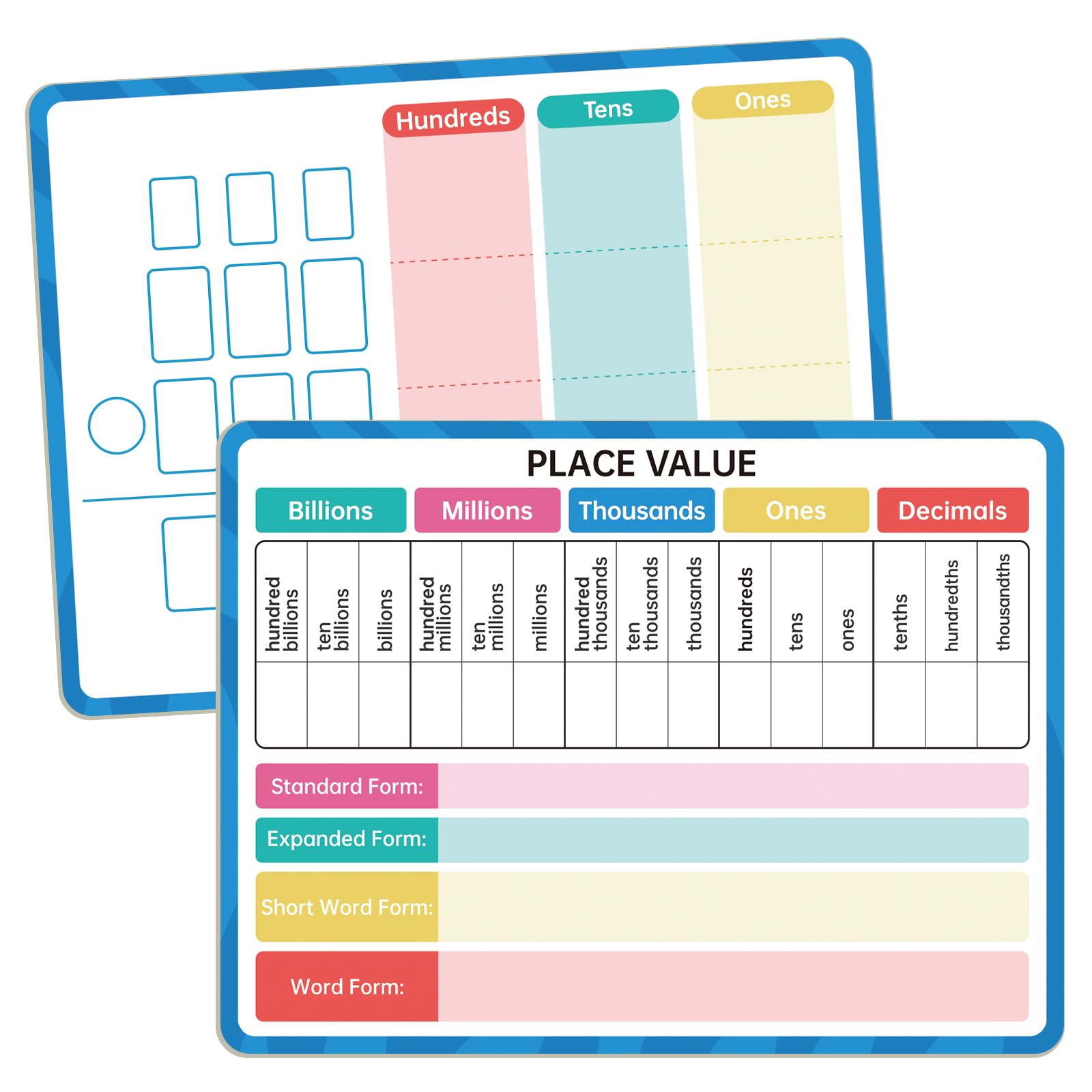 amazon-com-dry-erase-place-value-whiteboard-9-x-12-double-sided-place-value-chart-engage-with-place-values-from-billions-to-decimals-for-math-manipulatives-learning-tool-for-students-kids-toys for Free Printable Place Value Chart To Billions Amazon.com: Dry Erase Place Value Whiteboard, 9