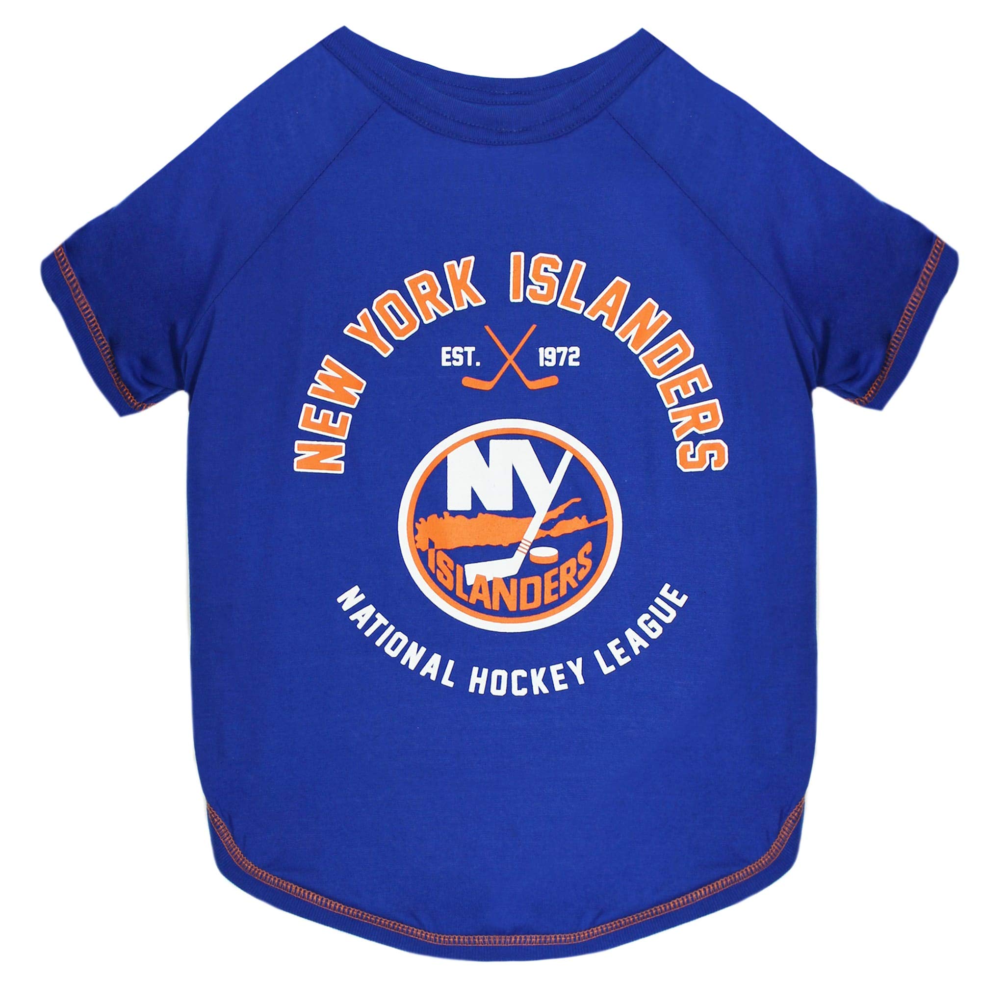 Pets First NHL New York Islanders Tee Shirt for Dogs & Cats, Small. - are You A Hockey Fan? Let Your Pet Be an NHL Fan Too! — image 1