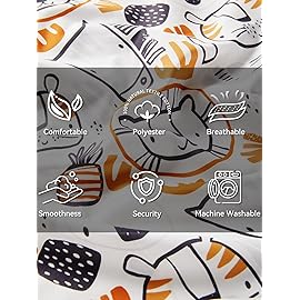 TILLYOU Toddler Pillowcases 13 x 18 Travel Pillow Case 2 Pack, Kids Pillowcases Machine Washable with Envelope Closure, Lion
