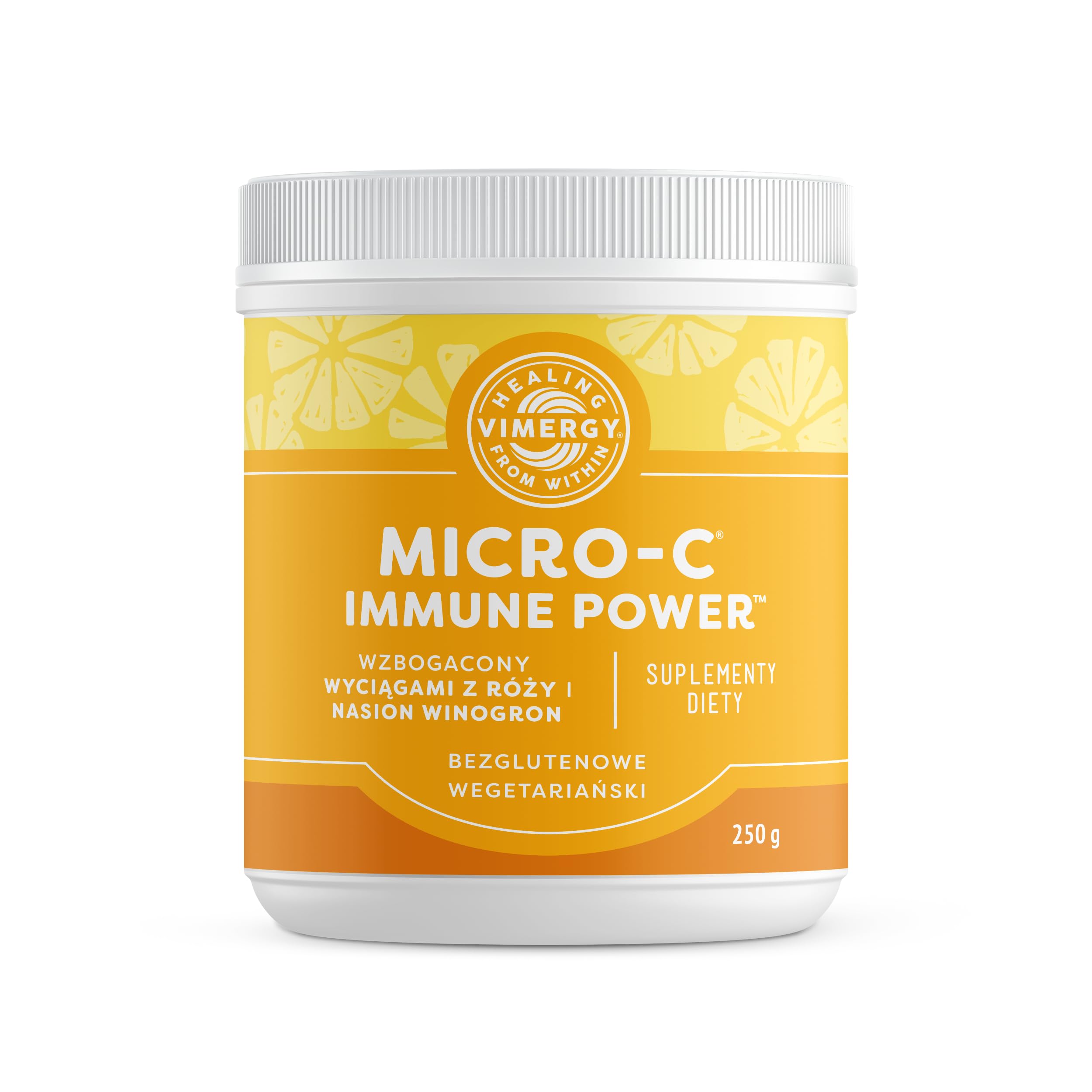 Vimergy Micro-C Moc Odporności, 139 Porcji – Witamina C 1000 mg – Łagodna Buforowana Witamina C Proszek – Wspiera Układ Odpornościowy i Nerwowy oraz Kości i Chrząstki – Bezglutenowa – Wegańska (250 g)