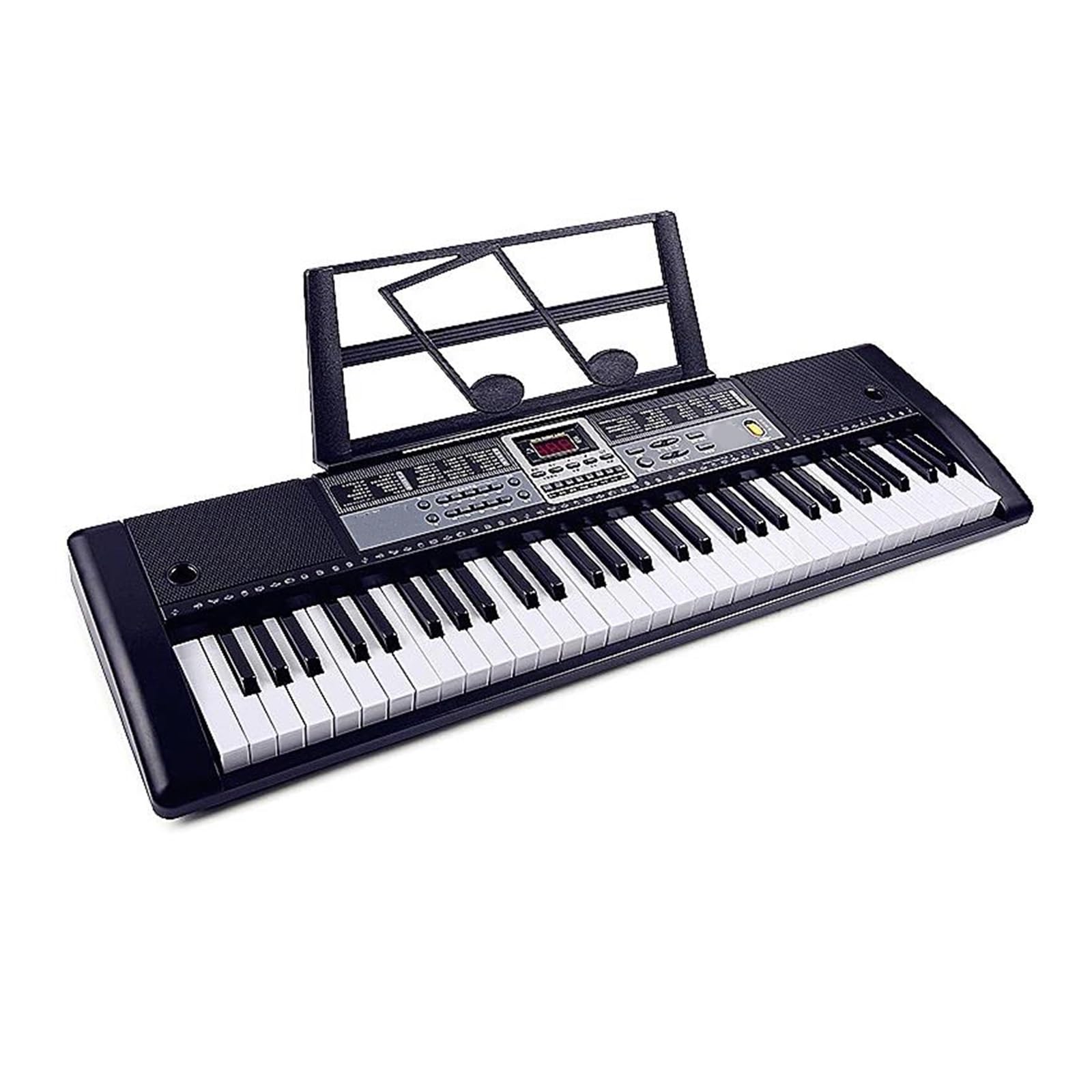 klawiatura elektroniczna Klawiatura Muzyczna Profesjonalny Kontroler Elektroniczny Syntezator Muzyki Fortepianowej Cyfrowe 61 Klawiszy Instrumenty Organowe Różowy (Color : Bk)