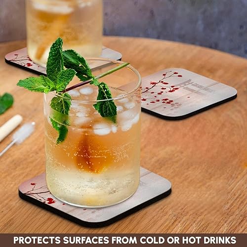 Miniatura 3 de dooni Designs DiseñosBeautiful japonés Sakura Rojo Cherry Blossoms Branching Reflejando más de diseño de Oriental Vector De Agua Inspiración