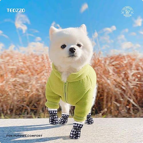 Miniatura 8 de Botas de nieve para perro, botas de nieve para perros de invierno, botas y protector de patas, botines cálidos para perros con tira reflectante,