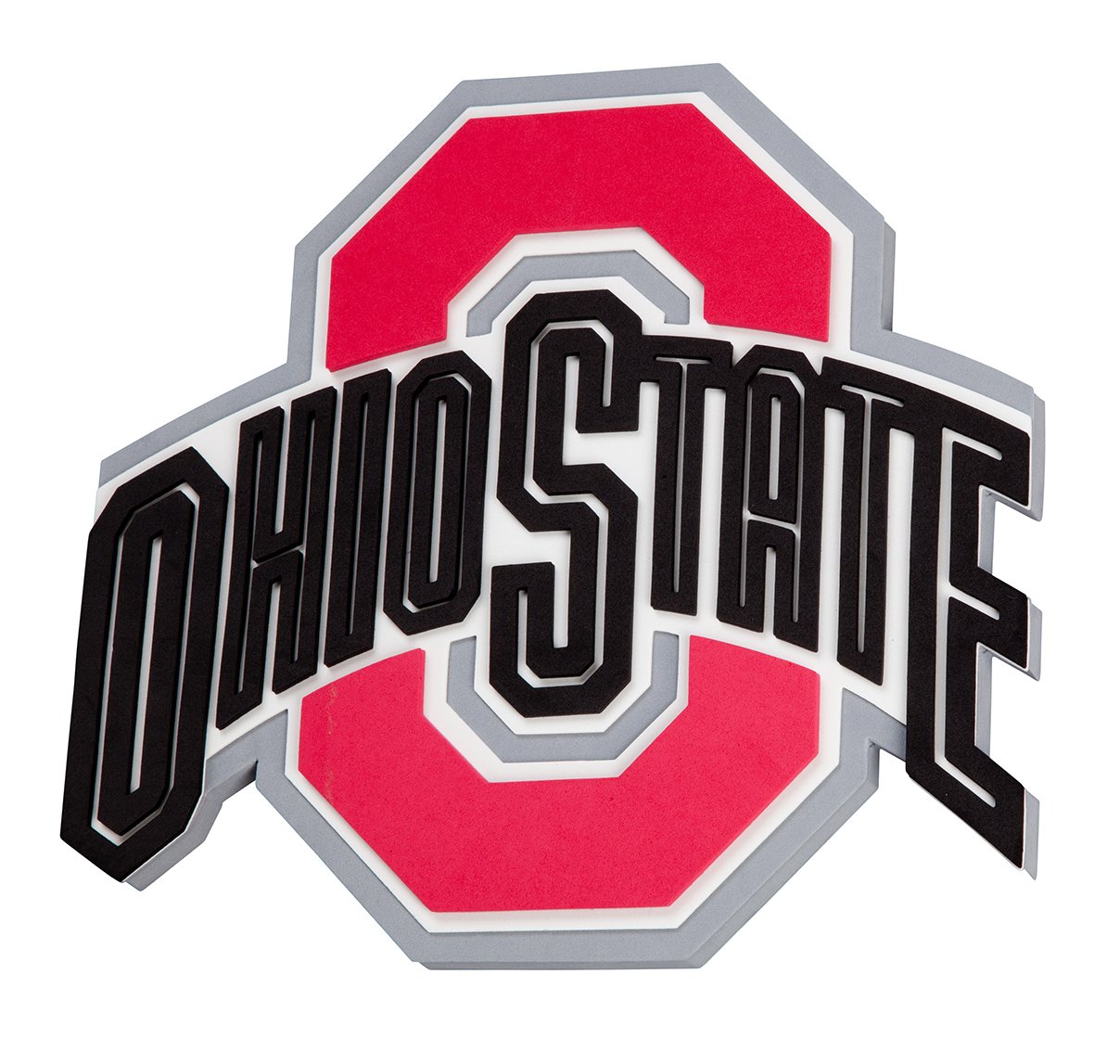 NFL Ohio State 3D Foam Wall Sign, One Size, Black