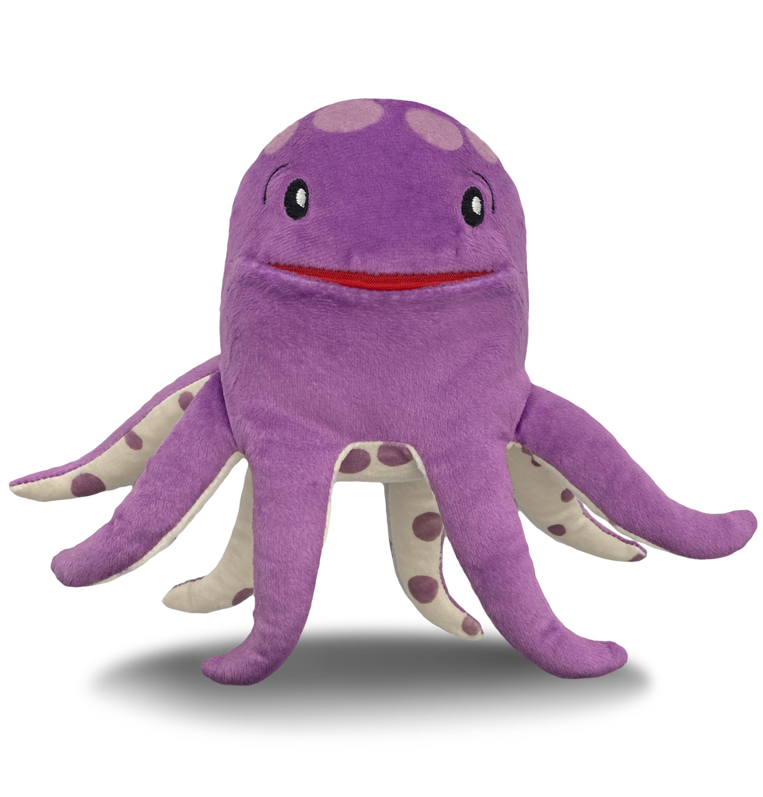 The Tooth Brigade Bubbles Octopus, 8" Tooth Fairy Pillow, Fun and Interactive Plush Toy with Pocket for Lost Teeth