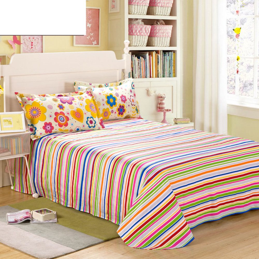 Draps en coton 230x245cm pour lit simple ou double en pur coton naturel