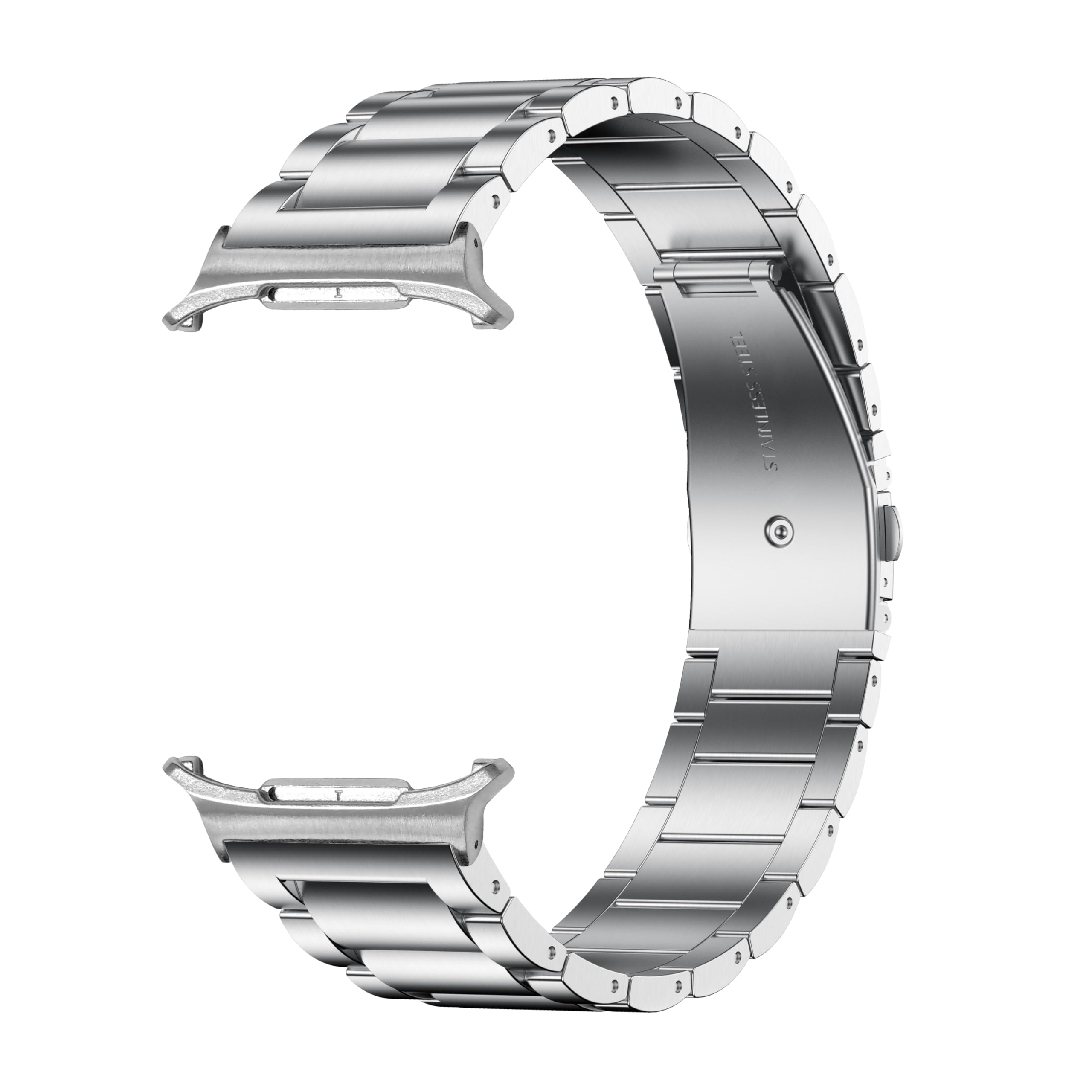 Bracelet de rechange en acier inoxydable pour montre Galaxy Watch 7 Ultra de 47 mm pour homme et femme, compatible avec Samsung, argenté