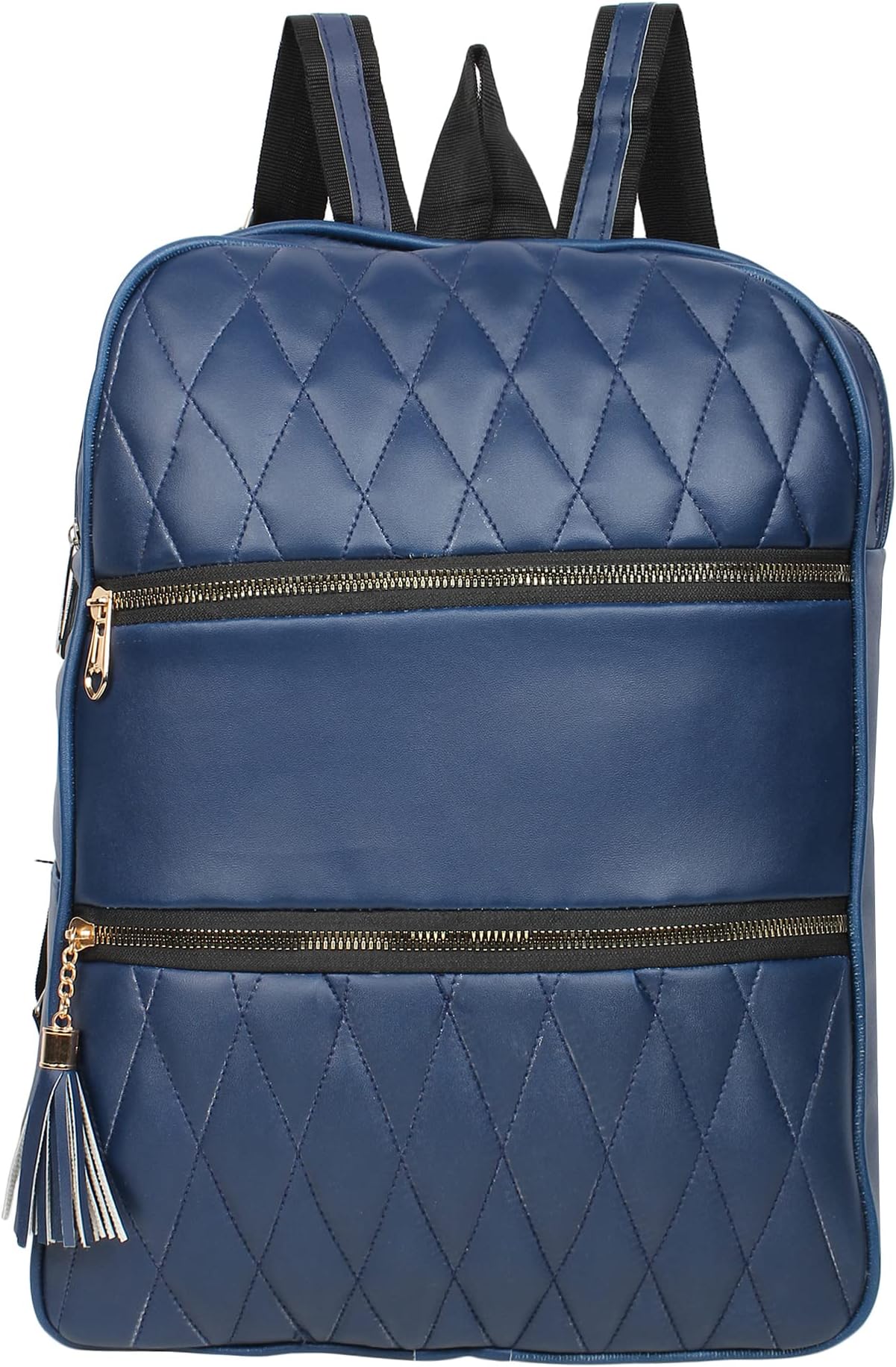 Stylish PU Leather Blue Backpack for Girls and Women's