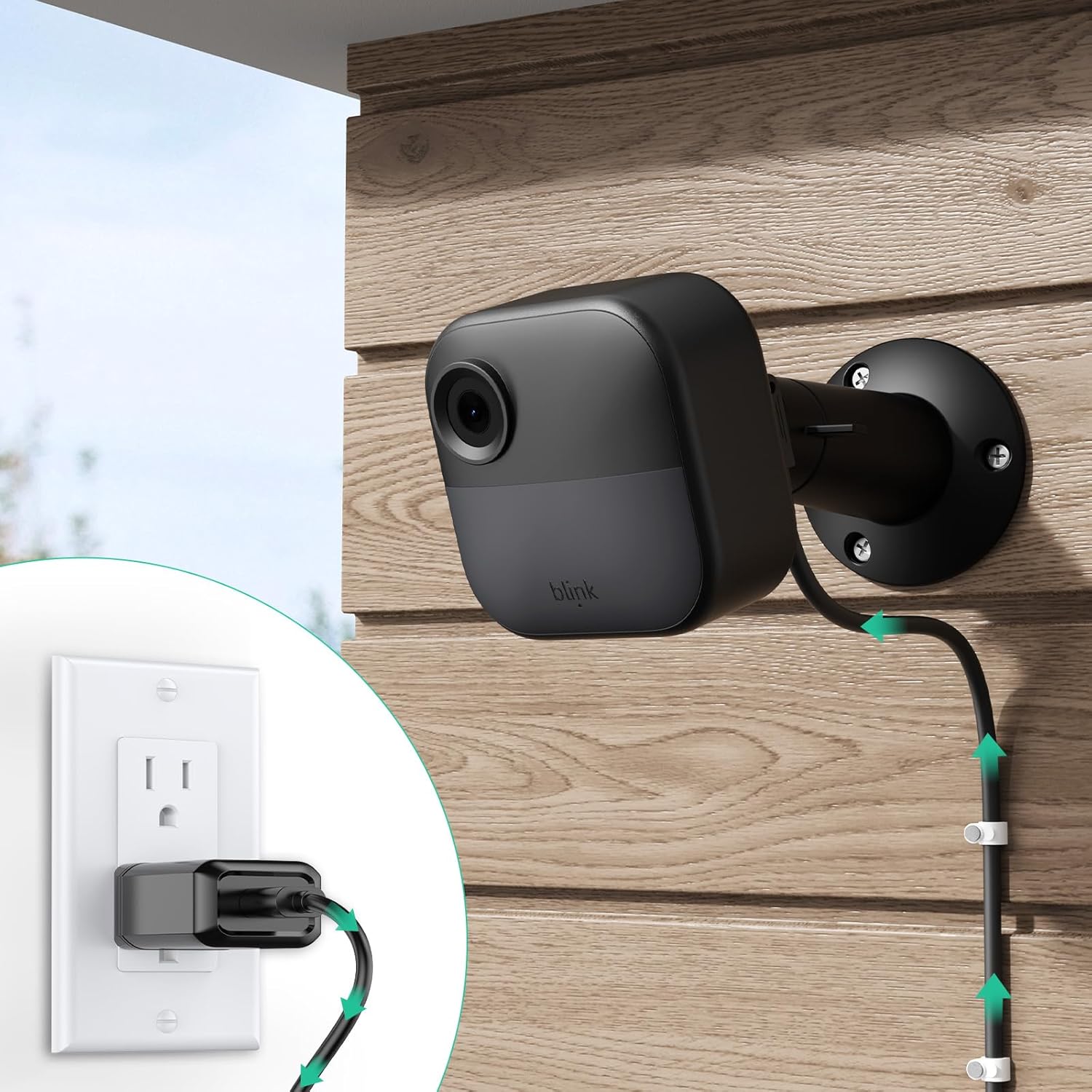 OLAIKE 3Pack 25ft Power Cable and Adapter for Blink Outdoor 4(4th Gen), Type-C Power Cable Compatible with Blink 4th Gen, Black(No Blink Camera)