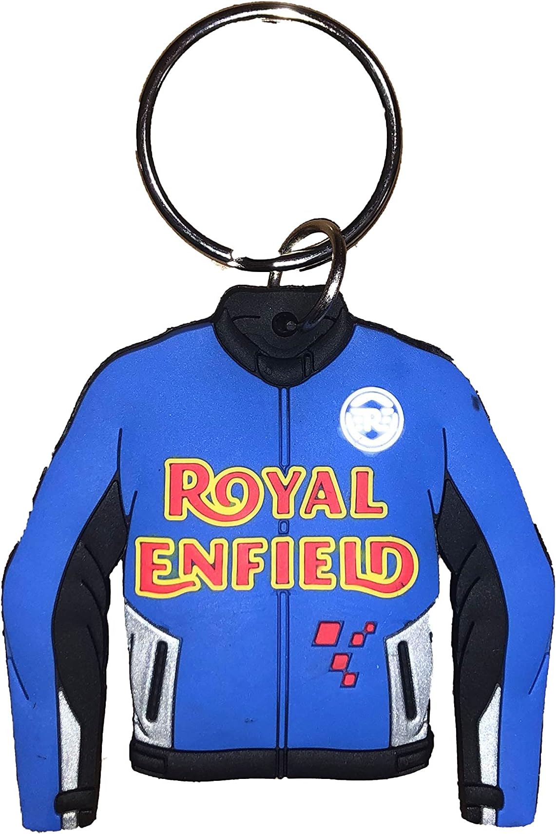 GenericAPAJO Double Sided VR46 ROSSI The Doctor YAMA ENFIELD KTM Biker Jacket Yellow-Black Rubber keychain for Car Bike Men Keyring