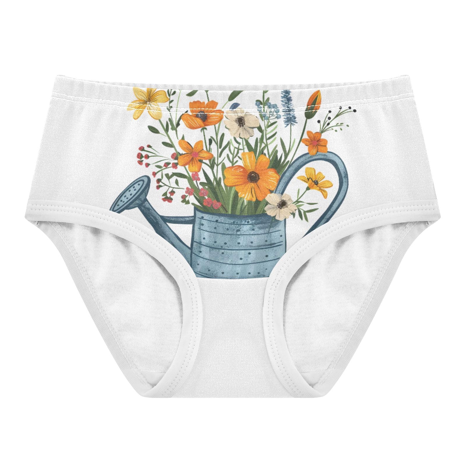 ALAZA Toddler Girls Cotton Hipster Underwear Soft Watering Pot 2 Pack 2T
