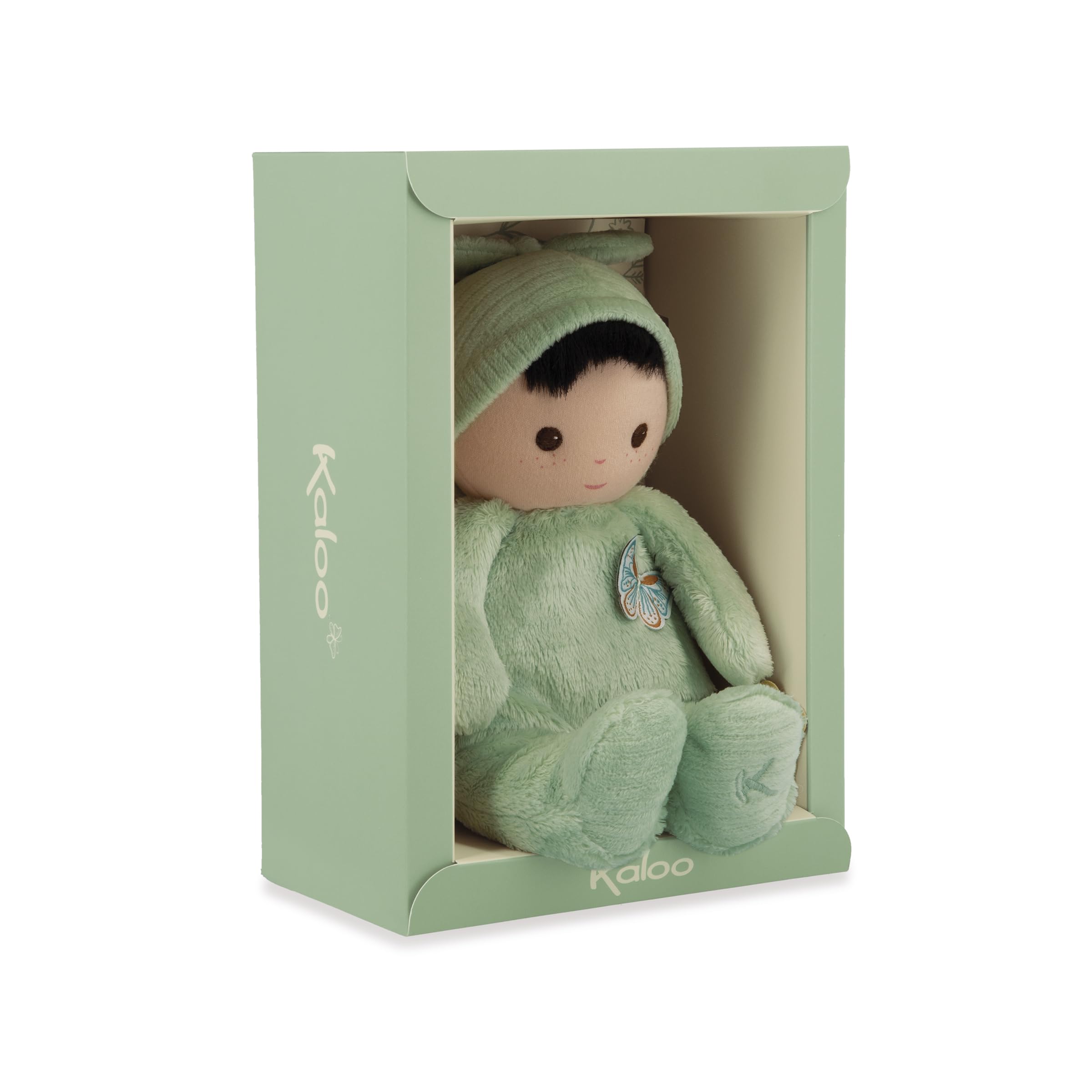 Kaloo - Very Soft and Fluffy Baby Doll - Soft and Tender Body - Cloth Doll - Green Color - 24cm - Washable - From birth - K222003 - Image 3