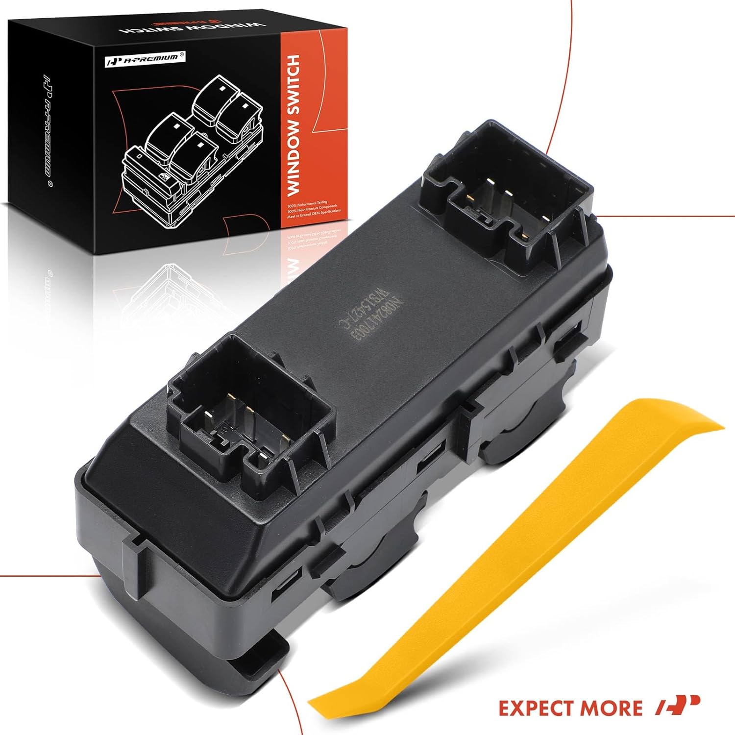 A-Premium Master Power Window Switch Compatible with Ford Explorer 08-10, Explorer Sport Trac, Edge 08-10, Expedition 08-14 & Lincoln MKX & Mercury Mountaineer, Front Left Side