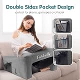 Portabuddy Tavolo gonfiabile per computer portatile per divano gioco – Tavolo portatile regolabile in altezza con poggiapolsi e fodera lavabile, accessori PS5, divano tavolo per laptop (design - 10
