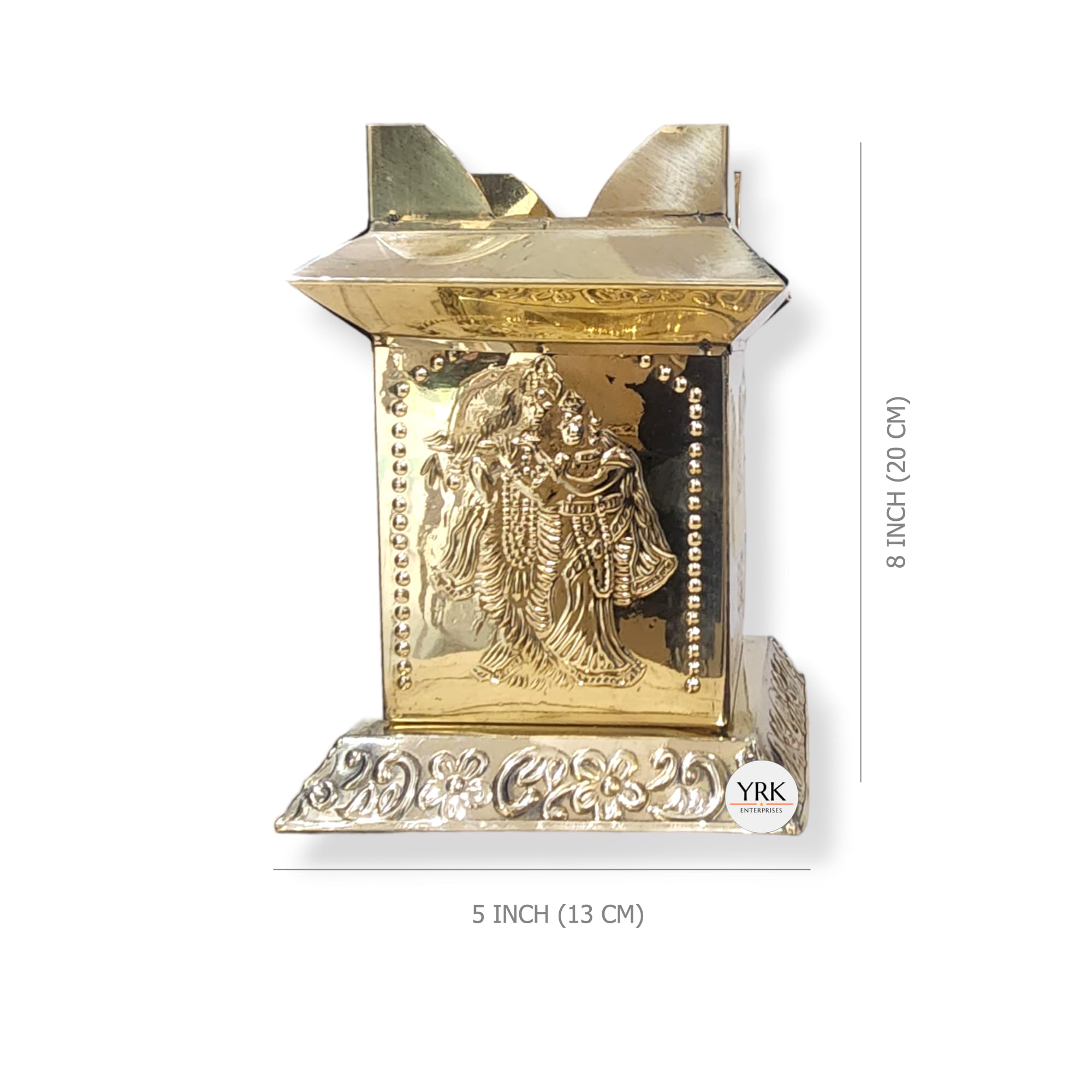 Buy YRK Brass Tulasi Kota 8 Inch | Brindavanam | Tulsi Pot