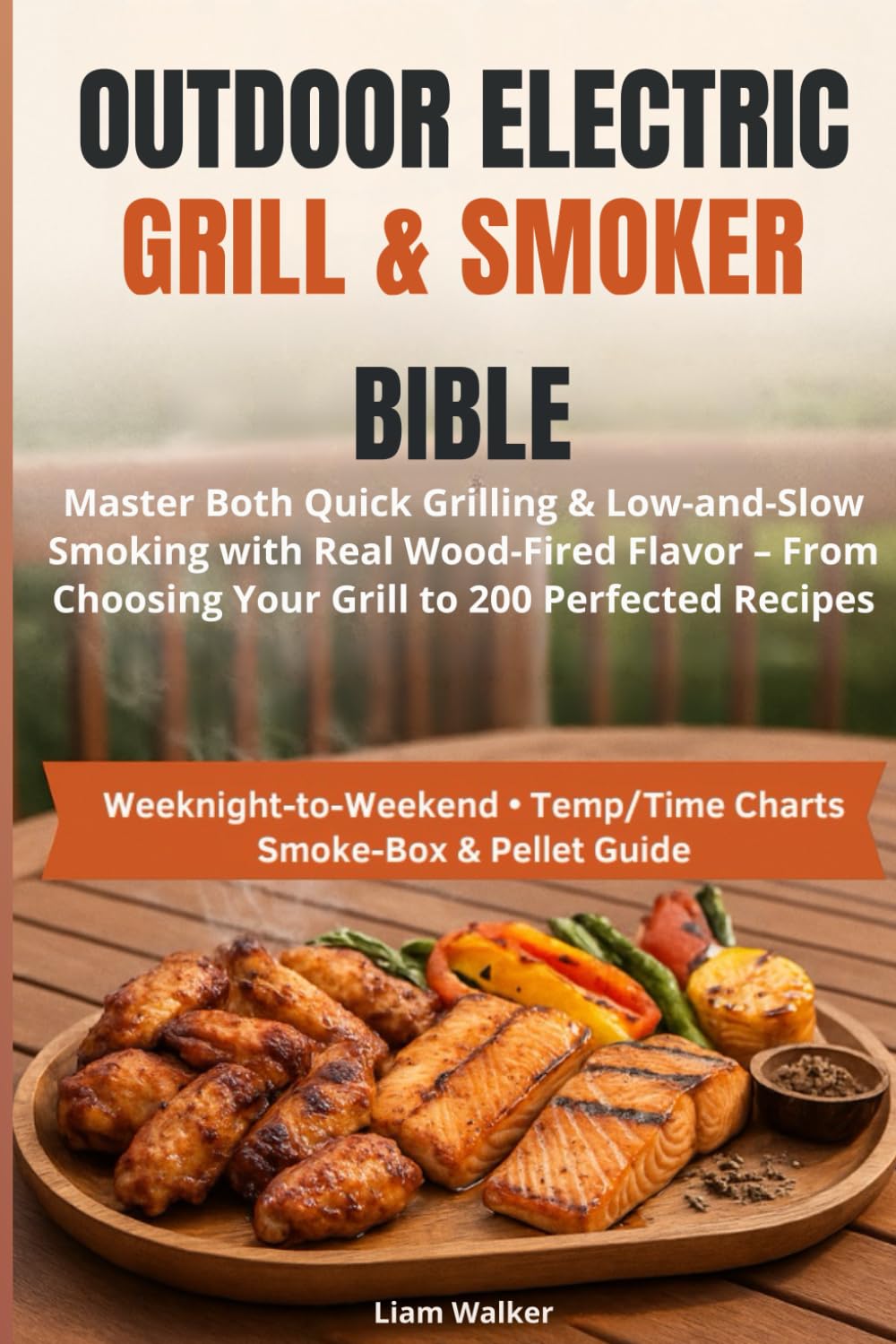 OUTDOOR ELECTRIC GRILL & SMOKER BIBLE: Master Both Quick Grilling & Low-and-Slow Smoking with Real Wood-Fired Flavor – From Choosing Your Grill to 200 Perfected Recipes
