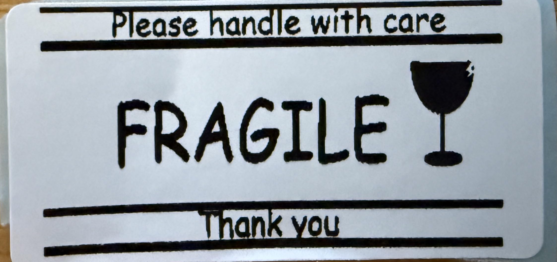 Custom Printed Labels - Personalised Stickers - Design Your Own or Choose a Design (4000 Lables, Fragile 3)