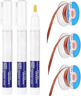 Excefore No Clean Soldering Pen and Solder Remover Wick