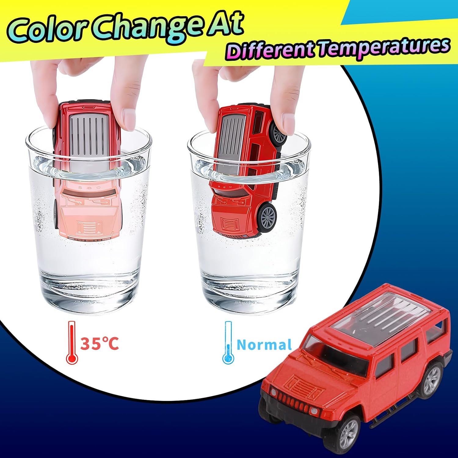 Bath Toys for Kids Color Changing Cars Hot Wheels Cars 6Pcs 1:60 Pull Back Cars Baby Bathtub Toys