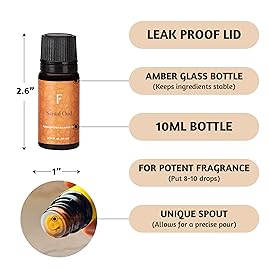 Folkulture Essential Oils for Diffuser | Essential Oils Set of 6 Fragrances | Diffuser Oils Scents for Home | Diffuser Essential Oil | Orchid Oud, Rose Oud for Gifts for her