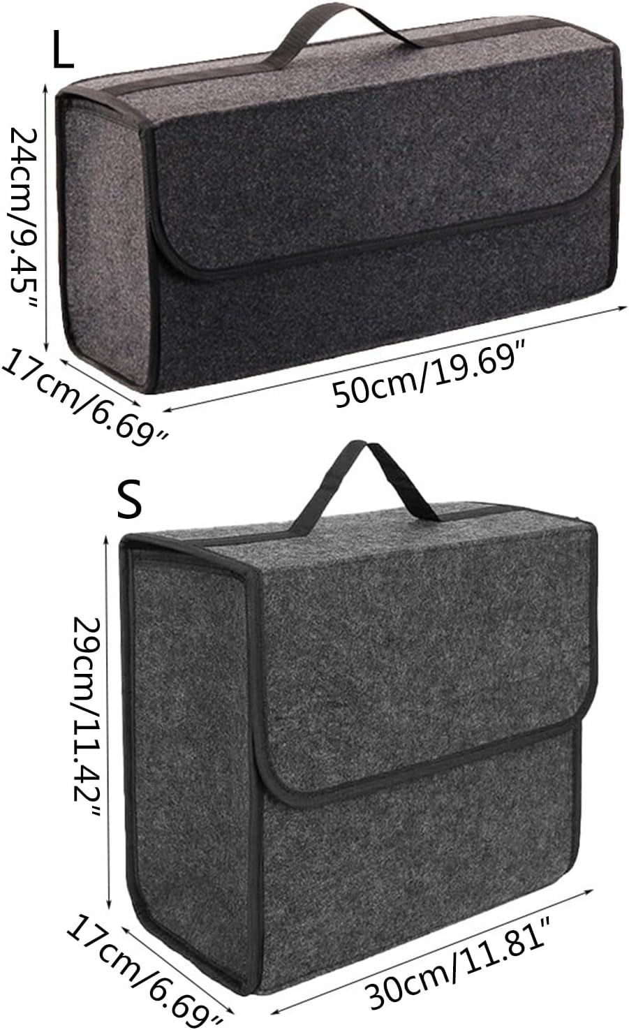 Large Capacity Car Trunk Storage Bag Car Trunk Organizers Trunk Storage Box Organize Your Essentialswith Ease Auto Felt Storage Bag Heavy Duty Car Trunk Organizers Practical Car Storage Basket