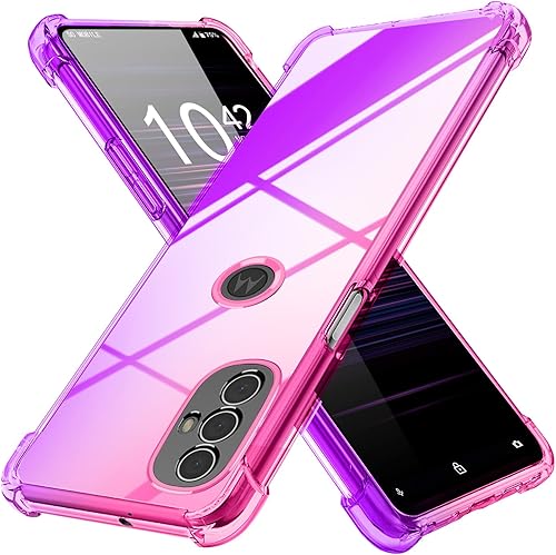 Miniatura 10 de YDIHIHO Funda para Motorola Moto G Power 2022 Gradient Cubierta transparente de TPU suave antideslizante sin amarillamiento para Motorola Moto G
