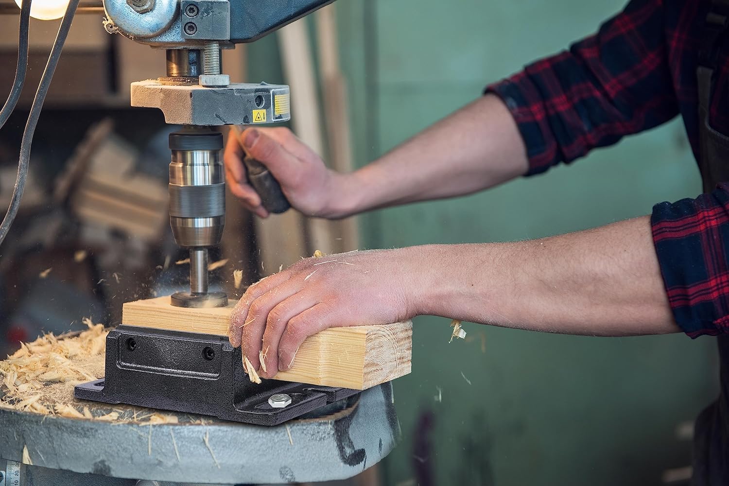 Morsa da banco resistente, 12,7 cm, morsa da banco, morsa per trapano con ganasce multi-scanalatura