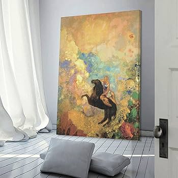 Amazon.co.jp: オディロン・ルドン《ペガサスにのるミューズ