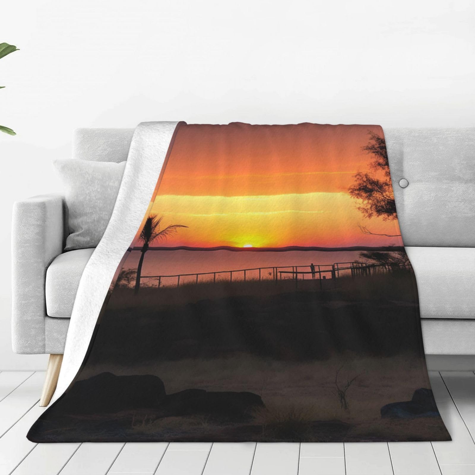 Couverture polaire chaude pour lit adulte grand plaid en peluche salon 203x152