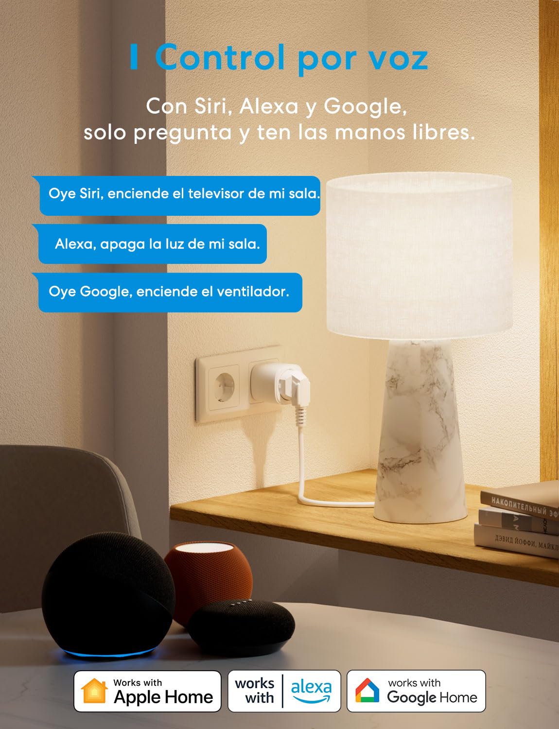 Meross Enchufe Inteligente Matter con Consumo de Energía, 16A Enchufe Inteligente Mide Producción de Paneles Solares Fotovoltaicos, Soporte para Apple Home, y Google Home, Control Remoto y Voz, 2PC