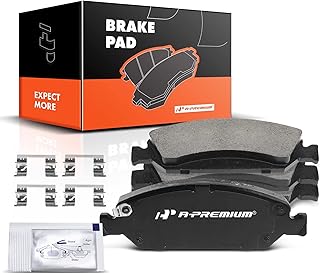 A-Premium Front Ceramic Disc Brake Pads Set Compatible with Select Chevy, Cadillac and GMC Models - Silverado, Tahoe, Suburban, Express, Avalanche, Escalade EXT ESV, XTS, Savana, Sierra, Yukon XL
