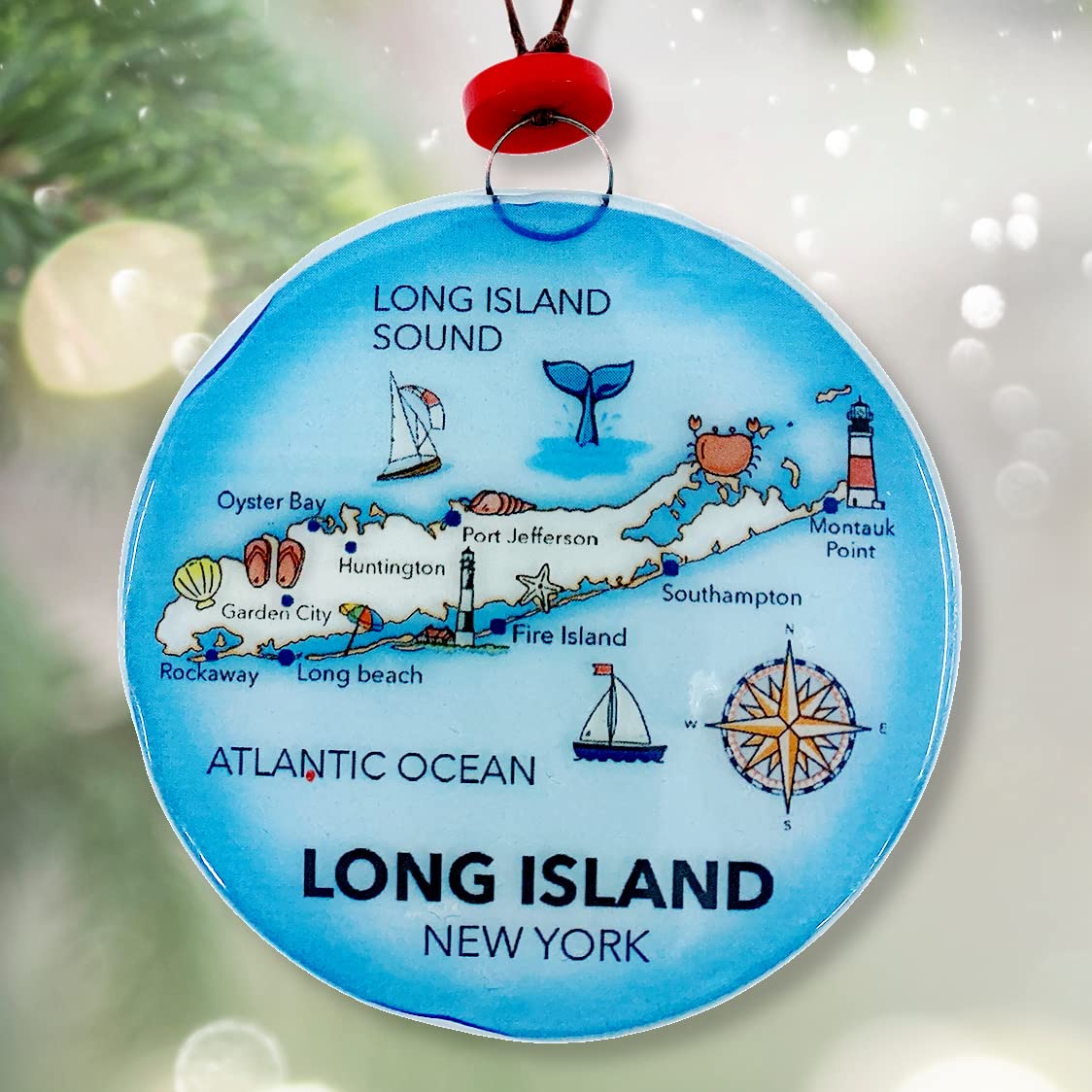 Amazon.co.jp: ニューヨークのロングアイランド地図 クリスマス Amazon.co.jp: ニューヨークのロングアイランド地図 クリスマス