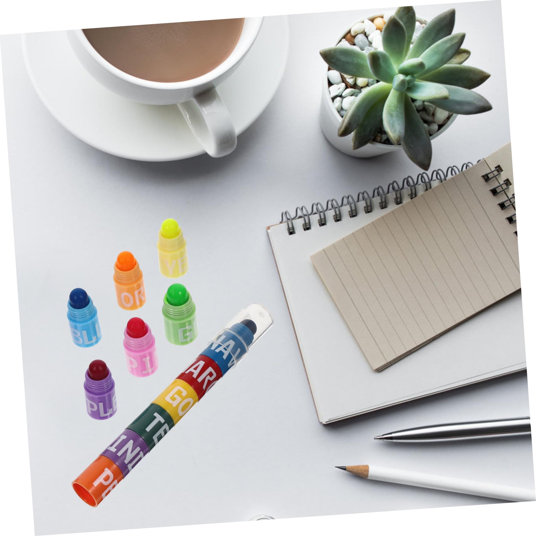 STOBOK 10sets Evidenziatori Colorati Pastello Due Punte Da Penne Per Studenti e Creativi Per Note Disegni e Articoli Di Cancelleria Comodi e Facili Da Usare