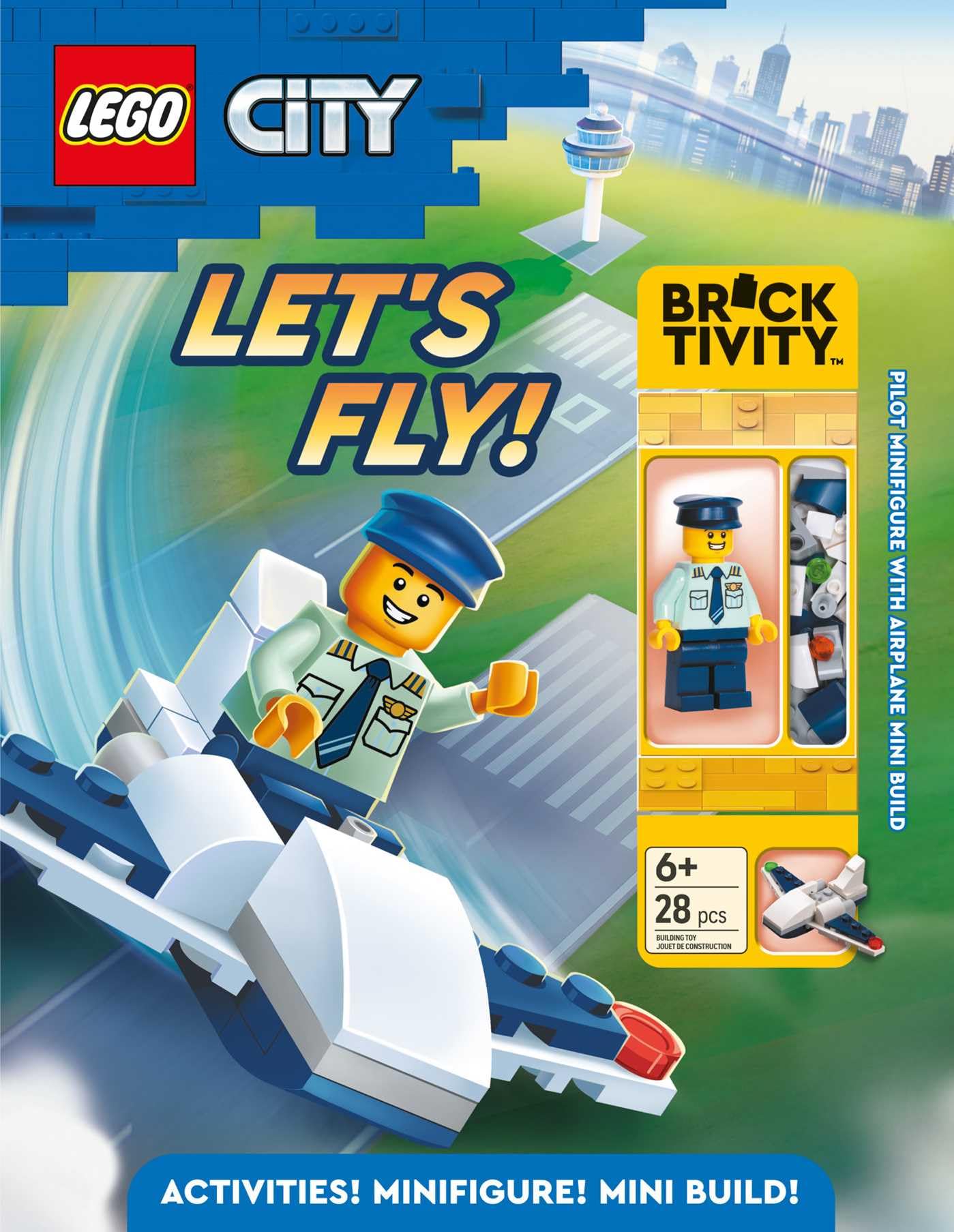Lego City: Activity Book with Pilot & Plane Mini-Build (Activity Book with Minifigure)