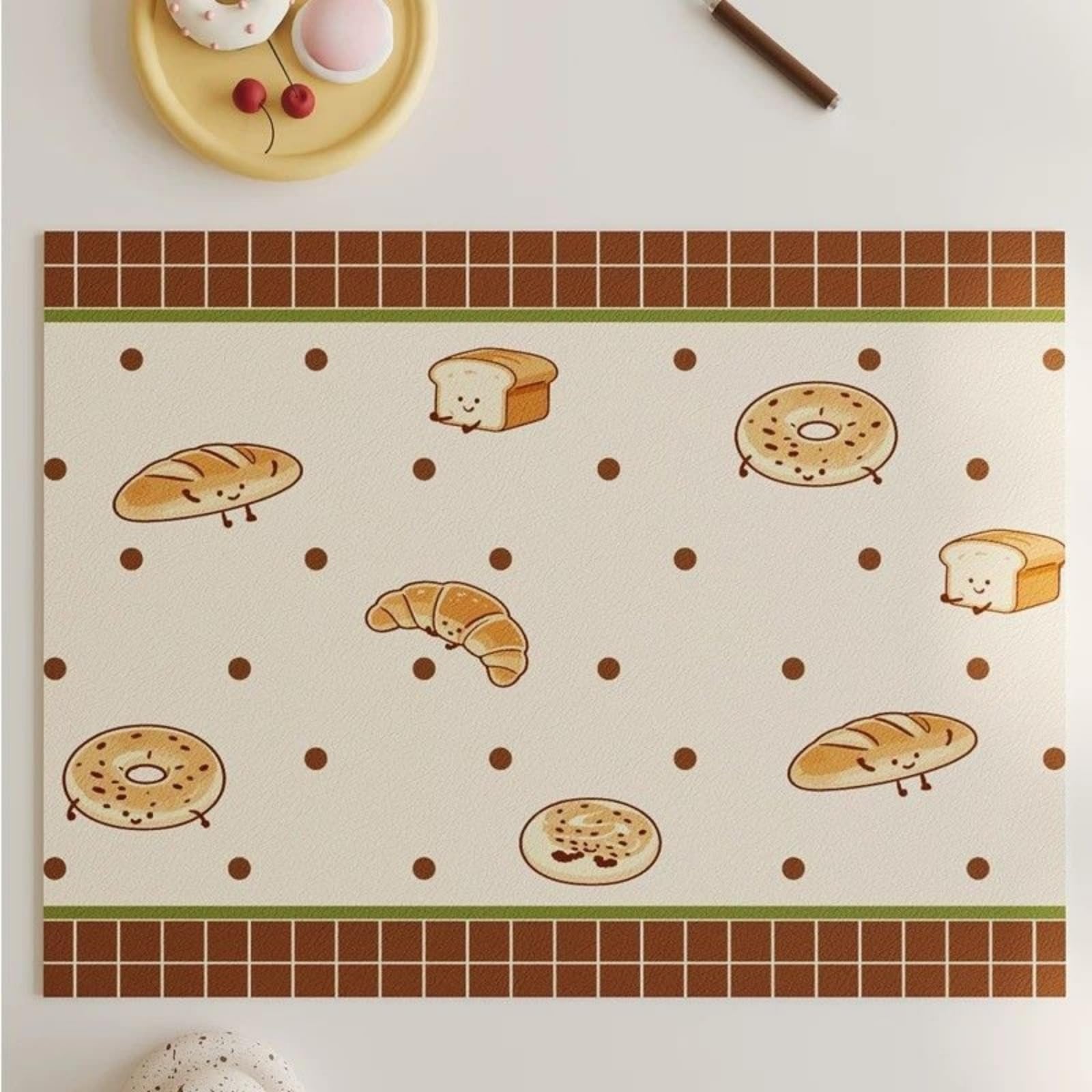 Tischsets Abwaschbar Hitzebeständig Tischset rutschfest 6 Stück Platzset