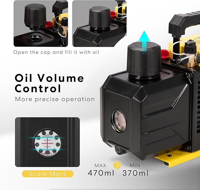 Bomba de Vacío SPECSTAR 3/4 HP 7.2 CFM 110V 2 Etapas miniatura 4