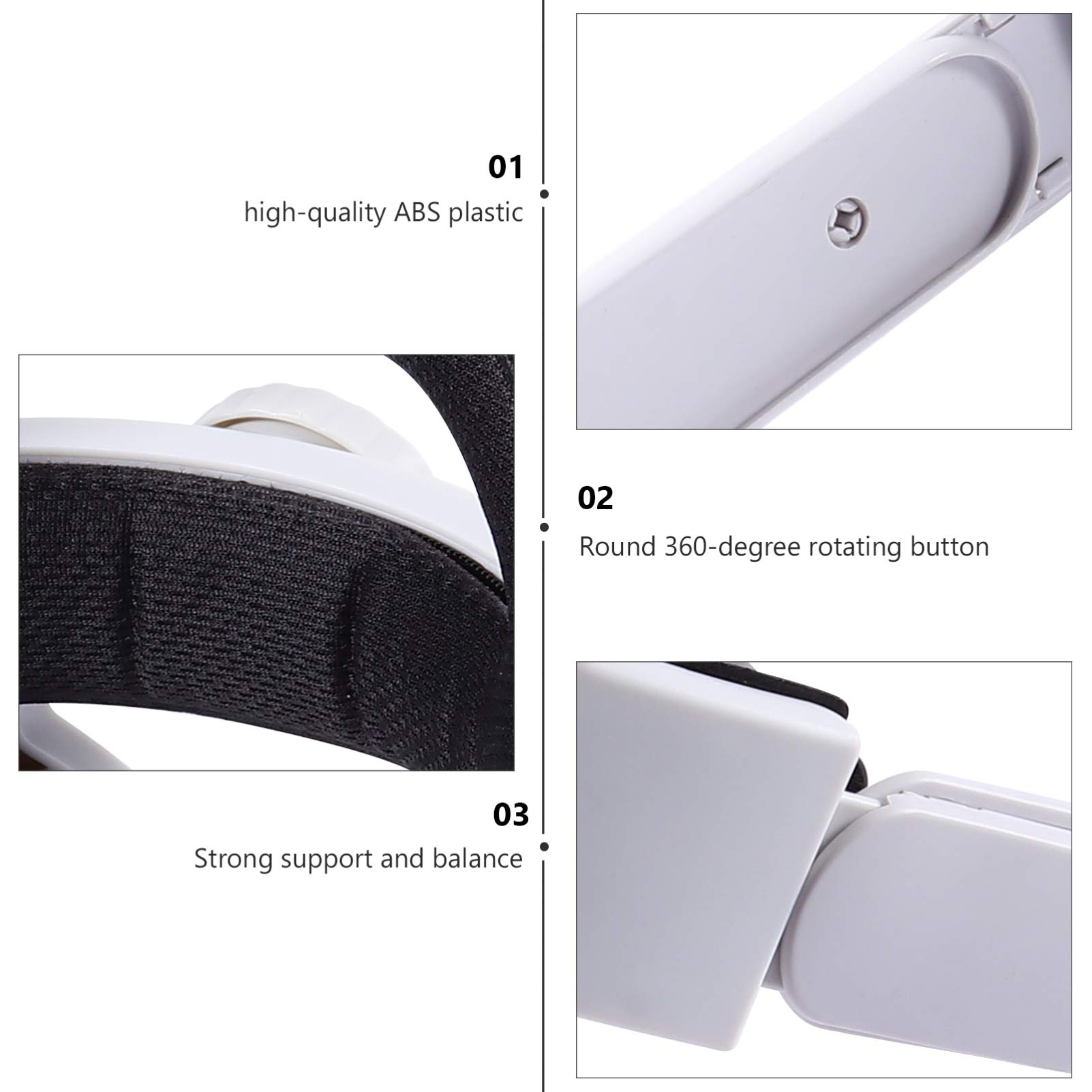 SECFOU Cinturino Regolabile Per Cuffie Vr Con Supporto Comfort Compatibile Con Design Unico Per Stabilità e Supporto Prolungato Riduce La Pressione Sul Viso Sostituzione Facile e