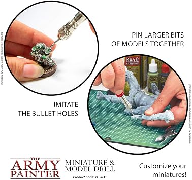 The Army Painter, Miniature and Model Drill, 1 Drill & 3 Bits for Plastic