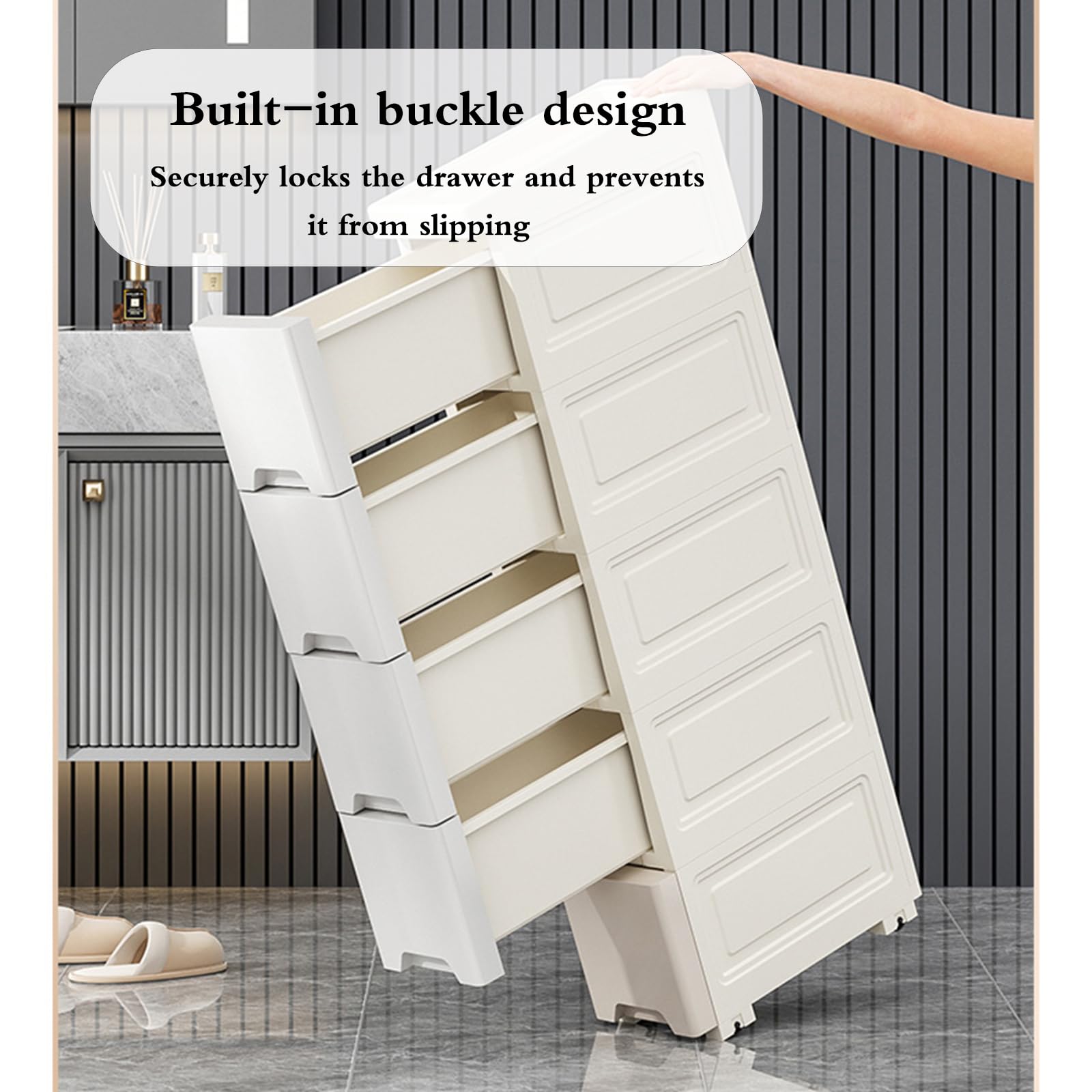 Mobile Stretto Salvaspazio,Mobiletto Bagno Sottile,Mobiletto da Bagno Salvaspazio,Robusto E Facile da Pulire,per Bagno,Cucina,Soggiorno O Camera da Letto