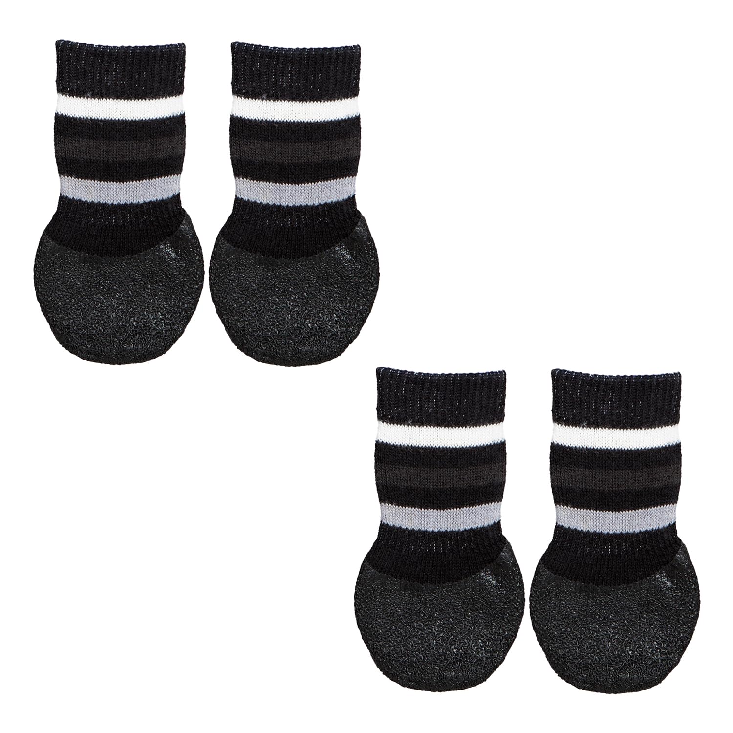 Trixie Non-Slip Socks for Dogs, Paw Protecter, Protect from Small Wounds, Cold Floors and Dusty Furniture, Black, 4 pcs (L-XL) (B0D9NH391D) Amazon Price History, Amazon Price Tracker