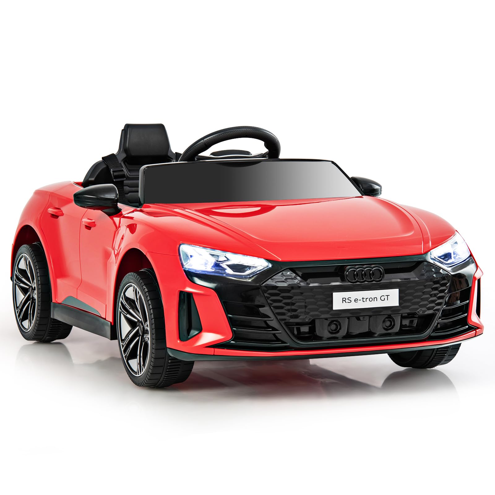 OLAKIDS Kids Ride on Car, Licensed Audi RS e-tron GT 12V Electric Vehicle with Remote Control, Battery Powered Toddlers Toy with Spring Suspension,
