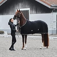 Vista 2 de HORZE Cabestro ajustable para caballo con acolchado de forro polar - Negro - Cob