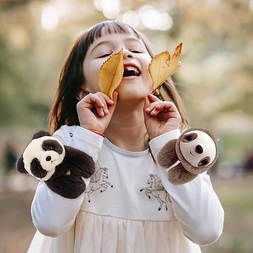 Miniatura 4 de Pulsera de animales de perezoso para recuerdos de fiesta, pulseras de peluche de 10 pulgadas, juguete de peluche, regalo de fiesta de cumpleaños de