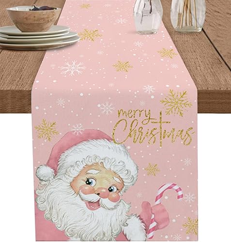 Camino de mesa de flores de acuarela de 13 x 72 pulgadas, pintura moderna de magnolia, caminos de mesa, bufandas de lino para decoración de mesas de