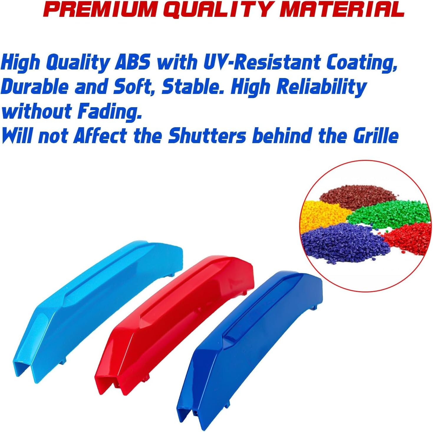 x xotic tech Iconic 3-color Tri Grille Insert Trims Strips, Front Center Kidney Grilles Compatible with BMW X5 G05 2024 2025 2026 (7-Beams Standard Grill)